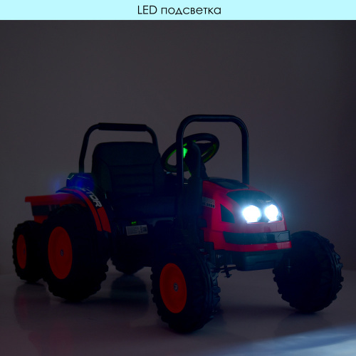 Електромобіль дитячий Bambi Racer M 4419EBLR-3 «Трактор» (колеса: передні Ø9.4", задні Ø12"/EVA, акк: 12V/9Ah, мотор: 2*12V/35W, до 5 км/г, до 25 кг) фото 11