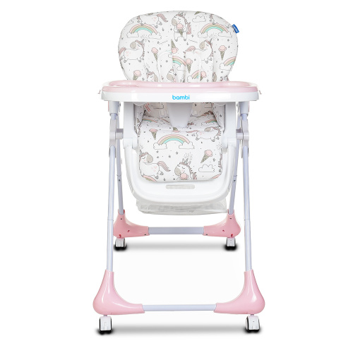 Стільчик для годування немовлят Bambi M 3233 Unicorn Pink фото 4