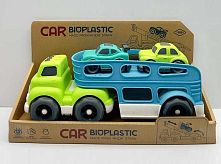 Трейлер 933-671 AM звуки, мелодія, підсвічування, 2 машинки, з біопластику, в коробці