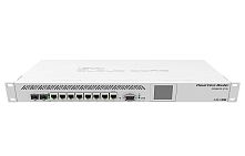 Картинка  Маршрутизатор MikroTik Cloud Core Router 1009-7G-1C-1S+ 7xGE, 1xGE/SFP, 1xSFP+, OS L6, LCD, rack (CCR1009-7G-1C-1S+) магазин cd-market