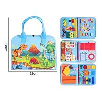 Логічна папка 25015 фетр, циферблат, фрукти, овочі, продукти на липучках, назви місяців, днів, пір року англійською, шестерні, ремінці, в пакеті