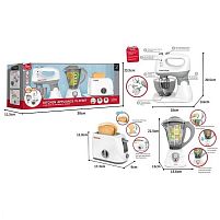 Кухонний набір F 2319 тостер, блендер, міксер, підсвічування, в коробці