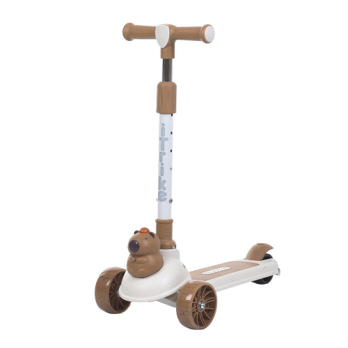 Самокат триколісний iTrike JR3-169 «Maxi Big» (колеса: передні Ø4,11"/заднє Ø3,15"/PU, рама: пластик, підсвітка, музика, до 25 кг)