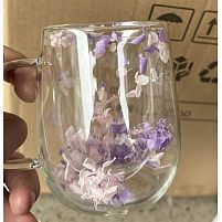 Чашка з подвійною стінкою "Flowers" 330мл Stenson R10123