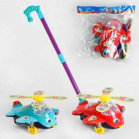 Каталка 198-24 "Гвинтокрил" на палиці, з дзвінком, витягає язичок, в кульку