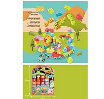 Конструктор JX 6738 50 деталей, ігрова фігурка, машинка, гелікоптер, в сумці