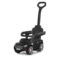 Каталка-толокар Bambi M 6255EL-2 (колеса: Ø5,5 см/EVA, батьк. ручка, страхувальний бампер, сидіння: екошкіра, музика, до 30 кг)
