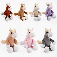 М`яка іграшка "Конячка" К52281 сидить, висота: 23 см, в пакеті ВИДАЄТЬСЯ МІКС ВИДІВ