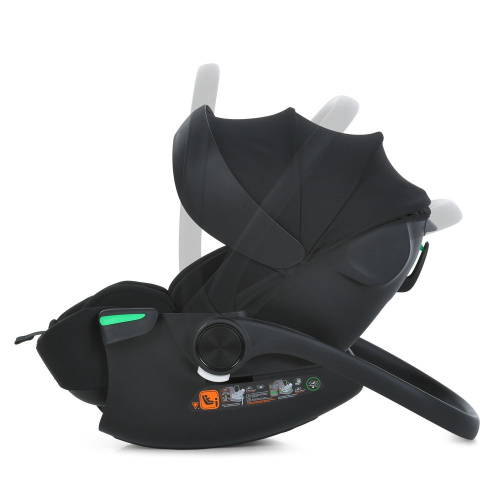 Автокрісло El Camino i-FLOW ME 1198 Black (встановлення проти ходу руху, зріст дитини: 40-87 см, 3 точки кріплення, ремень безпеки, вік 0+) фото 10