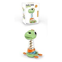 Гра для ванни Q 06 Y "Динозаврик", обертається гвинт, обертається куля, в коробці