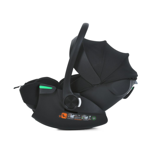 Автокрісло El Camino i-FLOW ME 1198 Black (встановлення проти ходу руху, зріст дитини: 40-87 см, 3 точки кріплення, ремень безпеки, вік 0+) фото 4