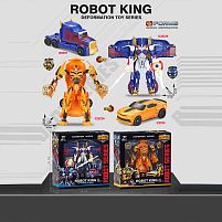 Трансформер 0754-1 A 2 види, кінцівки обертаються, зброя, пластикові колеса, в коробці