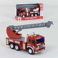 Спецтехника WY 350 B "Пожарная машина" (24) инерция, свет, звук, в коробке