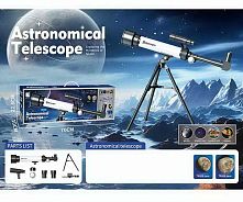 Телескоп SD 881 наближенням 30х та 60x, 2 лінзи, тримач для мобільного телефона та шукач, висота триноги 39 см, в коробці