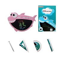 Дошка для малювання 2688 - SC2 LCD - екран, кольоровий малюнок, 2 стилуси, 3 лінійки, в коробці