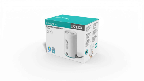 Насос електричний Intex 66646 «Quick-Fill» (живлення: мережа 220V/100W, 400 л/хв, 2 насадки, надування/здування) фото 4