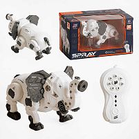 Слон на радіокеруванні 128 A-40 світло, мелодія, звуки, рух вперед/назад, від батарейок, пульт, парогенератор, режими, в коробці