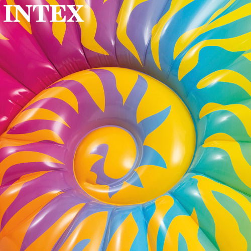Матрас надувний для плавання Intex 58791 «Райдужна мушля» (25*127*157 см, вік 8+, до 100 кг) фото 3