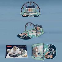 Килимок 88615-2 піаніно, звуки, мелодії, підсвічування, 5 брязкалець, в коробці