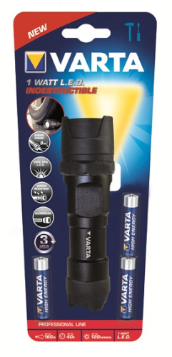 Картинка  Фонарь VARTA Indestructible LED 3AAA (18700101421) от магазина cd-market