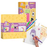 Набір для творчості "Хлоя" 300953 "DoDo", блокнот із завданнями, розмальовки, наліпки, 10 кольорових маркерів, в коробці