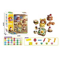 Тісто для ліплення 9029 екструдер, 4 кольори тіста, фігурні форми, ніж, в коробці