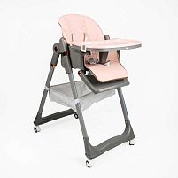 Стільчик для годування Toti 38006 (1) мягкий чохол PU, 4 колеса, з’ємний столик, корзинка, в коробці