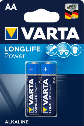 Картинка  Батарейка VARTA LONGLIFE Power AA BLI 2 ALKALINE (04906121412) от магазина cd-market