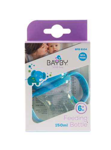 Картинка  Бутылочка для кормления Bayby BFB6104 150ml 6м+ синий от магазина cd-market фото 5