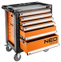 Картинка  Тележка для инструмента NEO, 6 ящиков, 770x460x870 мм, грузоподъемность 200 кг (84-223) магазин cd-market