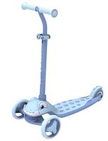 Самокат триколісний Best Scooter L-16478 (колеса: передні Ø4.7"/заднє Ø3.15"/PU, рама: алюміній, підсвітка, до 30 кг)