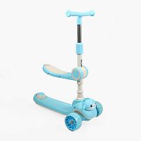 Самокат-беговел триколісний Skyper F-976/41 (колеса: передні Ø4.92"/PU/заднє Ø3,15"/PU, рама: пластик/складна, сидіння, до 25 кг)