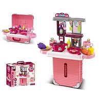 Кухня 008-301 3 в 1: кухня+валіза, висота 47 см, посуд, продукти, приладдя, в коробці