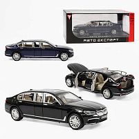 Машинка RS-61337 "Авто Експерт", 2 кольори, металопластик, 1:24, звук, світло, інерція, відчиняються двері, багажник та капот, в коробці