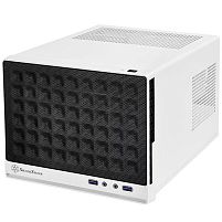 Картинка  Корпус SilverStone SUGO SG13WB,MiniITX,USB3.0*2,сітка (передня панель),без БЖ,білий/чорний (SST-SG13WB) магазин cd-market