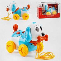 Музична каталка YL 617 A цуценя, світло, звук, пісні та слова англійською мовою, в коробці