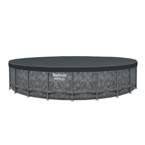 Каркасний басейн BestWay 561JZ (132*671 см., об'єм: 40377 л., пісочний фільтр-насос 6813 л/год, наповнювач Polysphere, драбина, тент, серія: APX 365) фото 4