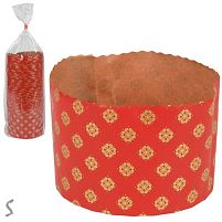 Форма паперова для паски 100шт/уп 14.5*13.5*9.5см Stenson R37989-144R