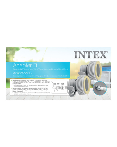 Адаптер-перехідник Intex 29061 (з хомута Ø32 мм. → на різьблення Ø58 мм., ціна за 2 шт.) фото 6