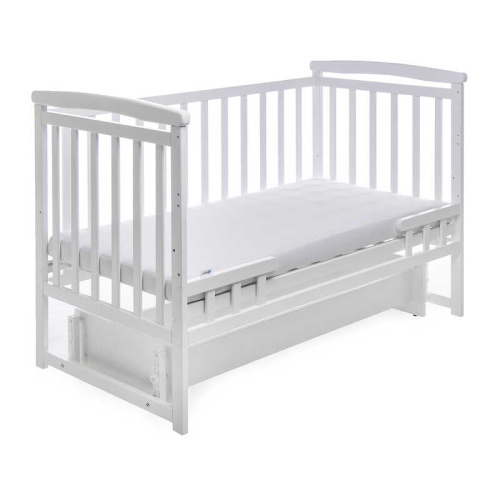 Ліжечко дитяче "Трансформер" колір - білий, без шухляди DS-1011 маятниковий механізм фото 2