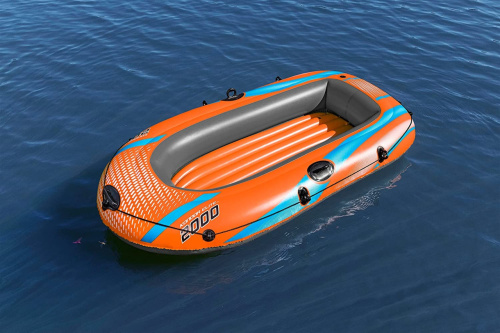 Човен надувний Bestway 61139 «Kondor Elite 2000 Raft» (106*196 см, гребний, півторамісний, трикамерний, надувне дно, до 120 кг.) фото 8