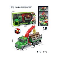 Спецтехніка JS 190 світло, звук, інерція, механічний кран, масштаб 1:14, вантаж, в коробці