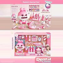 Набір лікаря 6696 пісні, звуки, демонстраційна модель щелепи, шприц, термометр, окуляри, чашка, пігулки, в коробці