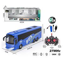 Автобус на радіокеруванні 197-4 масштаб: 1:24, акумулятор: 3.7 V, пульт: 27 MHz, USB-кабель, підсвічування, прогумовані шини, в коробці