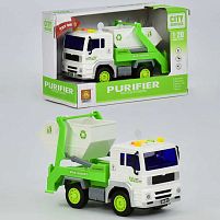 Мусоровоз Igrusha WY 521 В (36) музыкальный, светящийся, в коробке