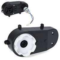 Рульовий редуктор для дитячого електроквадроцикла в зборі з мотором Bambi Racer M 6351-ST WHEEL GEARBOX (12V, 5500RPM, вісь: Ø10 мм, ↔ 17 см)