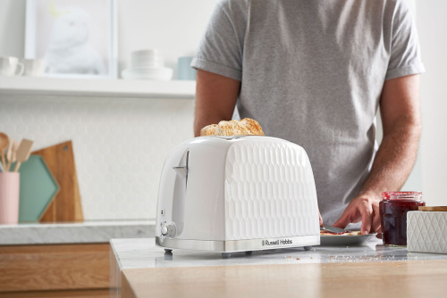 Картинка  Тостер Russell Hobbs  Honeycomb White (26060-56) от магазина cd-market фото 4