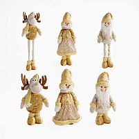 Новорічна декоративна іграшка C 67888 3 види, макс. висота 75 см, мін. висота 42 см, в пакеті, ВИДАЄТЬСЯ ТІЛЬКИ МІКС ВИДІВ