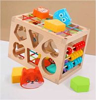 Ігровий центр C 61498 дерев’яний, сортер, рахівниця, в коробці