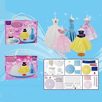 Набір дизайнера M 700-1 3 манекени, тканина, двосторонній скотч, прикраси, в коробці